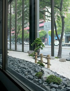 Japanese Garden Window Display –Melbourne CBD – Ploterra - Landscape Design and Construction